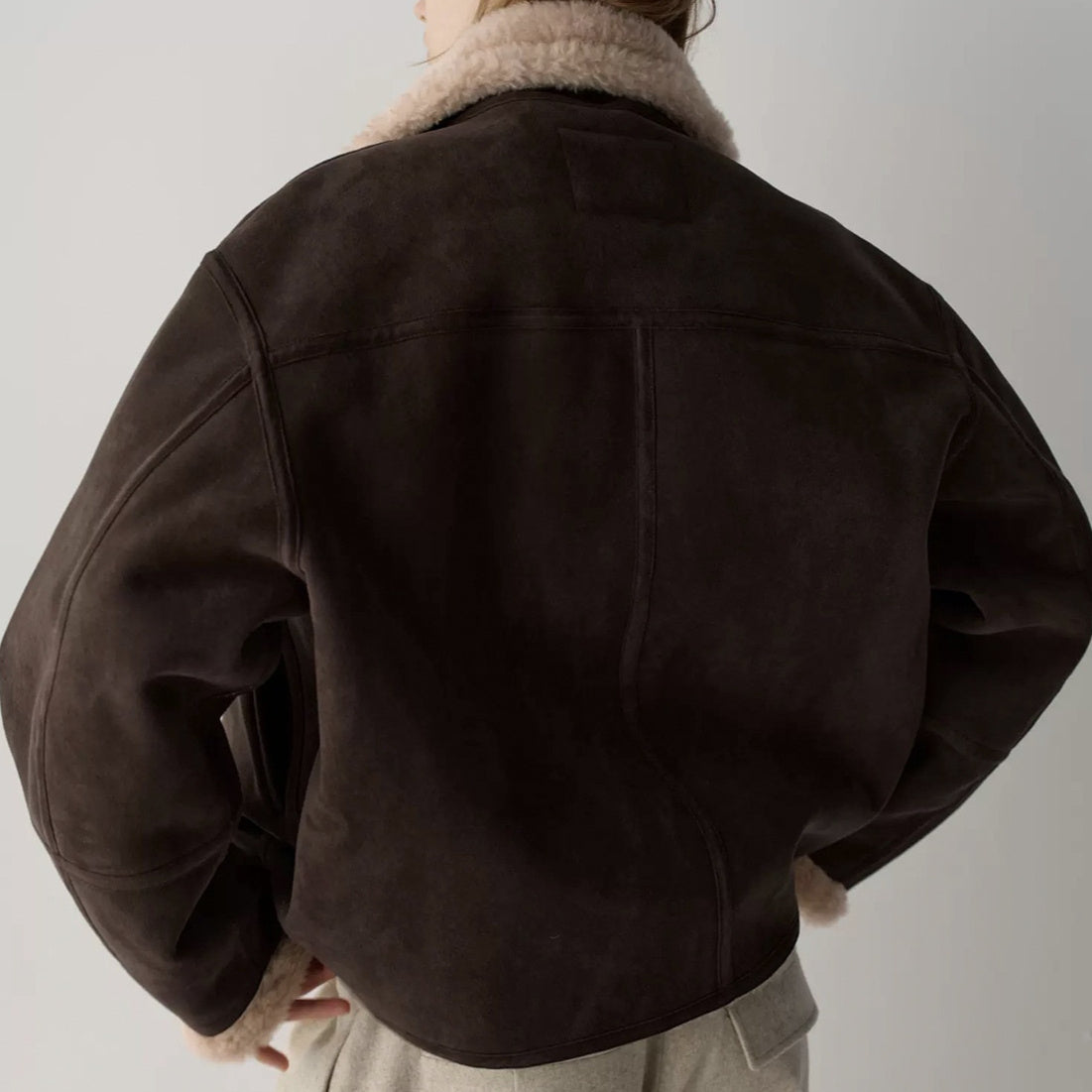 Manteau Épais Col Revers