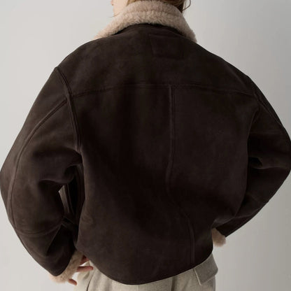 Manteau Épais Col Revers